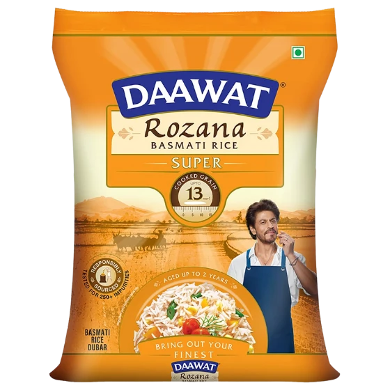 DAAWAT ROZANA SUPER BASMATI RICE 5Kg
