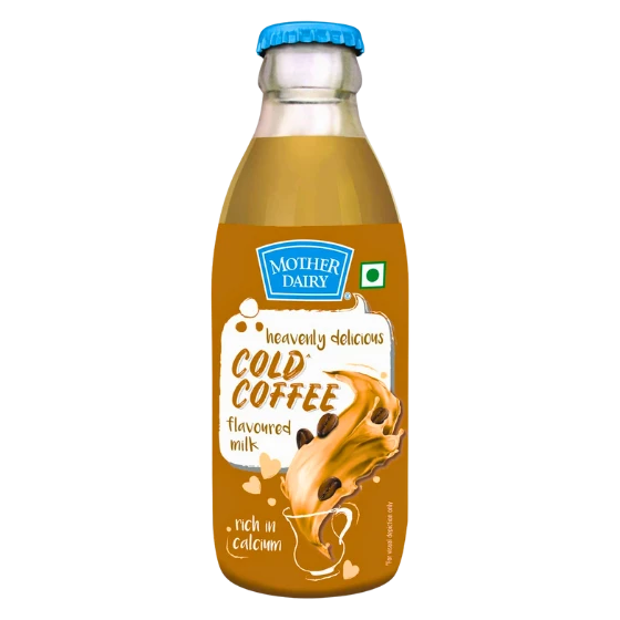 MOTHER DAIRY FLAVOURED MILK, COLD COFFEE, 180 ML