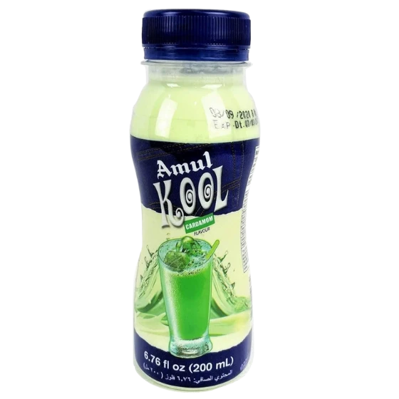 AMUL KOOL ELAICHI FLAVOURED MIL , 180 ML, PET BOTTLE