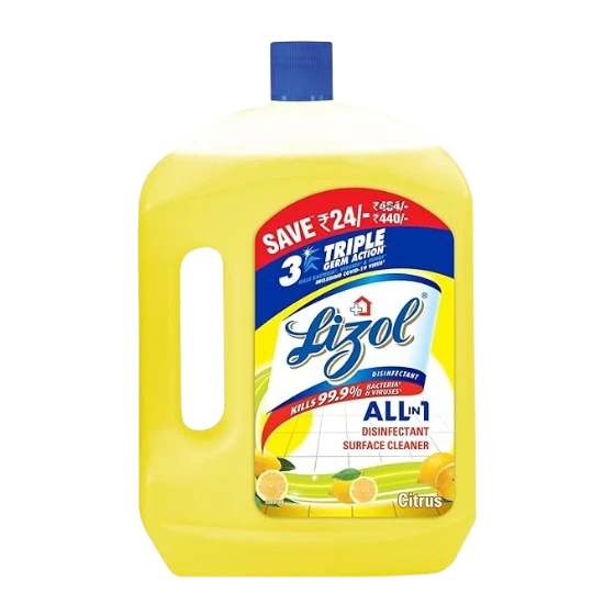 Lizol Surface & Floor Cleaner Liquid, Citrus - 2 Litre
