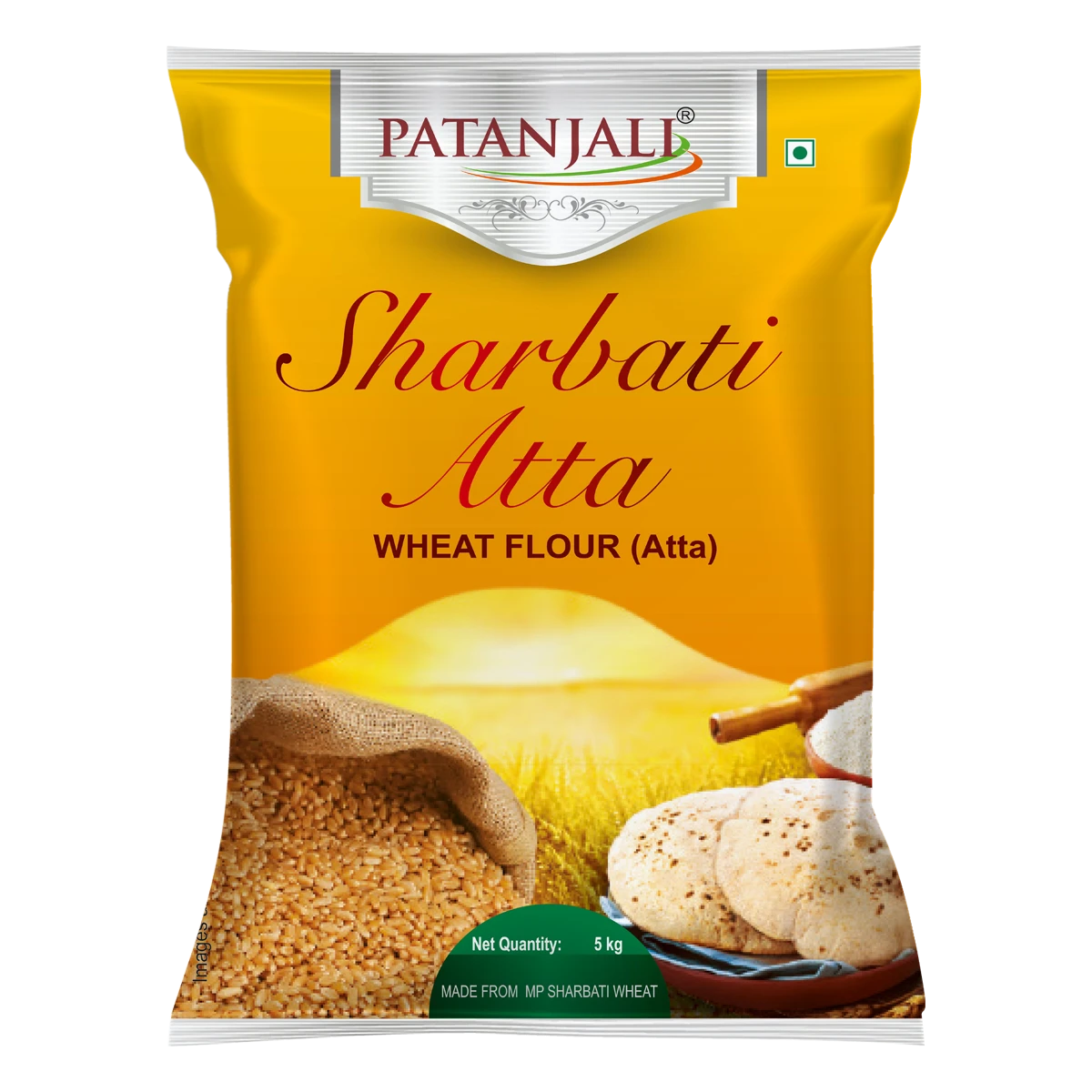 SHARBATI WHOLE WHEAT ATTA 5 KG - PATANJALI