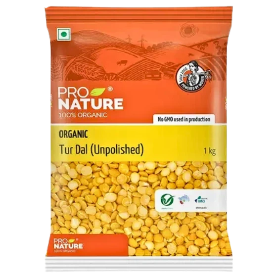 Pro Nature Organic Unpolished Arhar Dal 1 kg