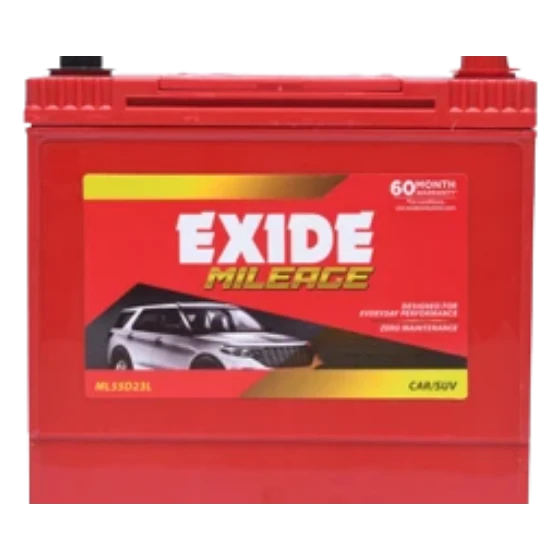 EXIDE MILEAGE 54Ah FML0-ML55D23L Car Battery 60 months warranty