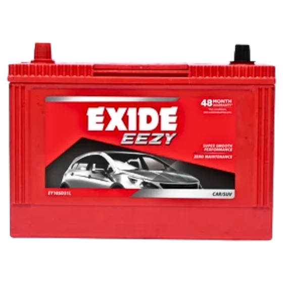 EXIDE EEZY(EY105D31L) Segment: CAR SUV MUV 48 Months Warranty