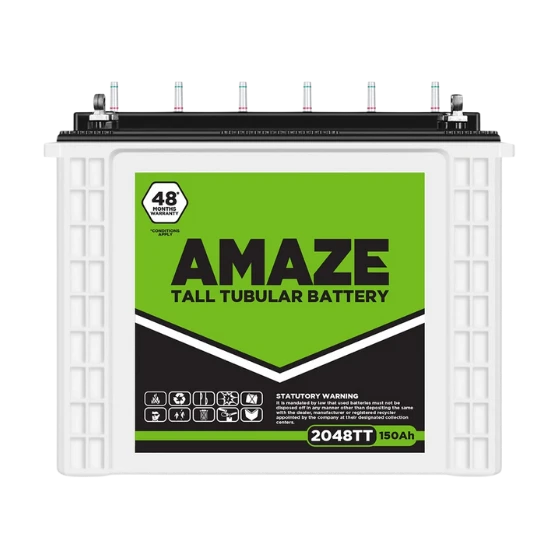 Amaze 2048TT 150 Ah Battery 48 month Warranty